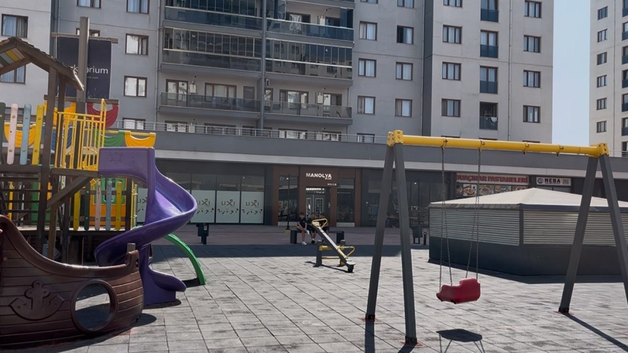 Parkta oynayan çocukları yerden yere vurdu