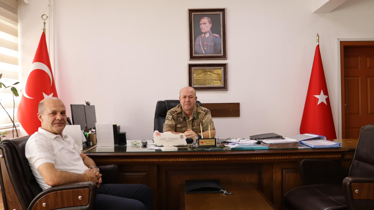İl Jandarma Alay Komutanı Tuğgeneral Özden’e Hoşgeldin Ziyareti