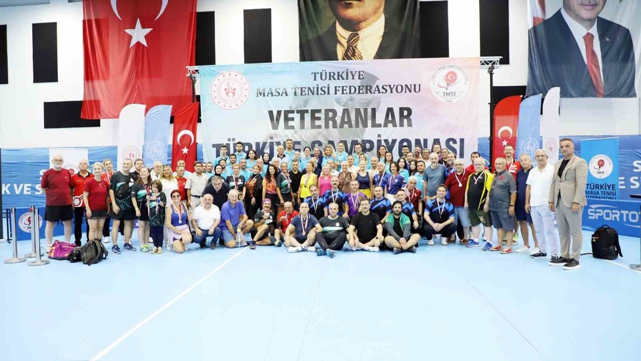 Masa Tenisi Veteranlar Türkiye Şampiyonası sona erdi
