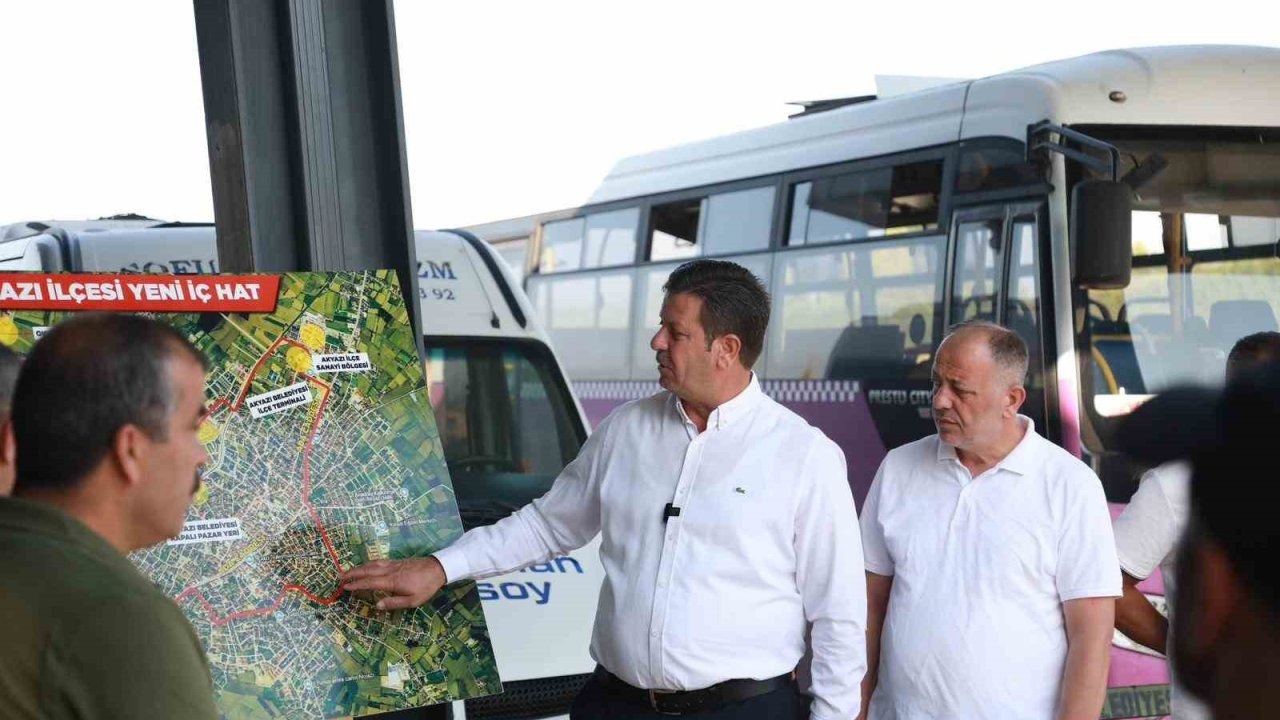 Akyazı’nın yeni minibüs hattında seferler başladı