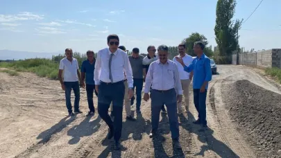 Kaymakam Erdoğan, Köy Yolları ve Okul Tadilat Çalışmalarını İnceledi