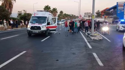 Otomobille çarpışan motosikletli ağır yaralandı