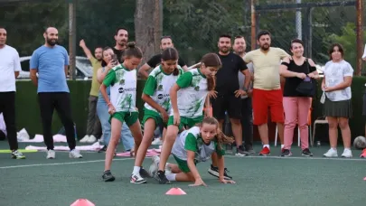 Denizli’de sporcular aileleriyle yarıştı