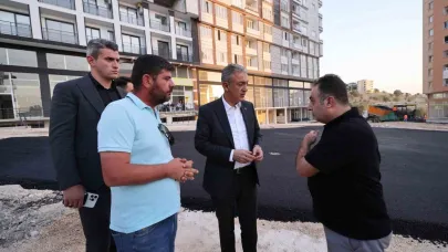 Vali Akkoyun asfalt çalışmalarını yerinde inceledi