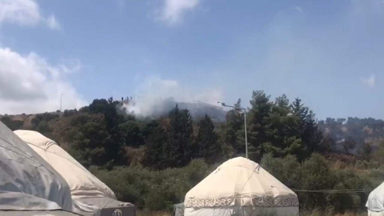 Hatay’da çıkan orman yangını büyümeden söndürüldü