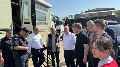 Vali Coşkun, "Yangın kontrol altına alındı, soğutma çalışmaları devam ediyor"