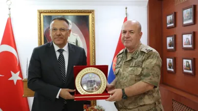 Rektör Gürel'den Iğdır İl Jandarma Komutanı Tuğgeneral Özden'e Hayırlı Olsun Ziyereti