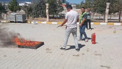 Emet MYO’da yangın tatbikatı
