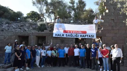 Aigai antik kentinde sağlık için yürüdüler