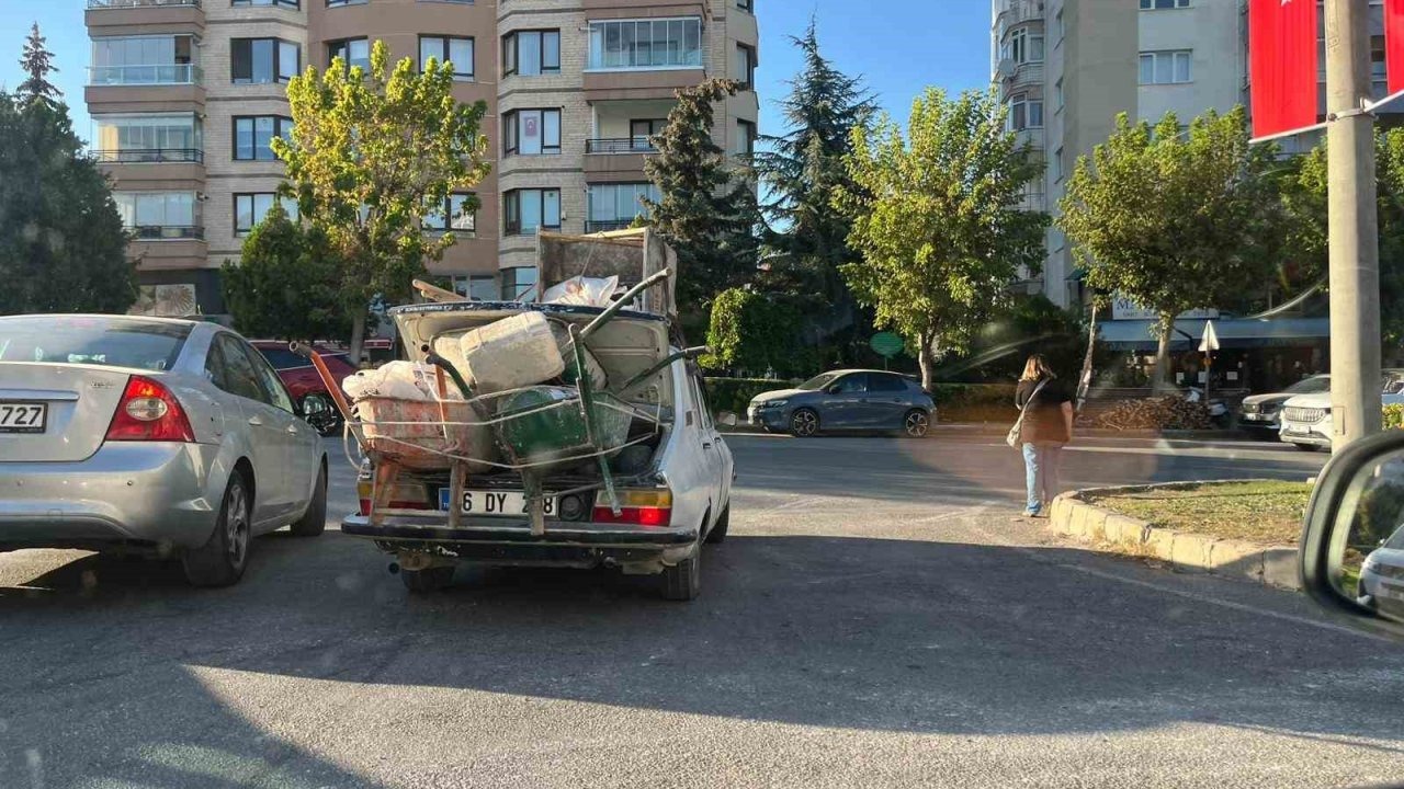 Trafikte tehlike saçtı