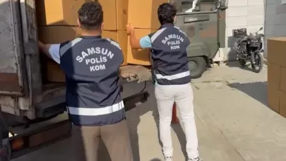 Samsun’da 3 milyon 780 bin kaçak makaron ele geçirildi