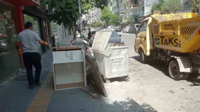 Çöp taksiler hafta sonu da mesaide