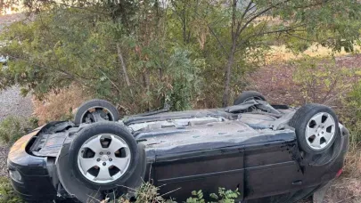 Otomobil takla attı: 1 yaralı