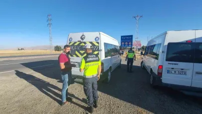 Patnos’ta öğrenci servislerine denetim
