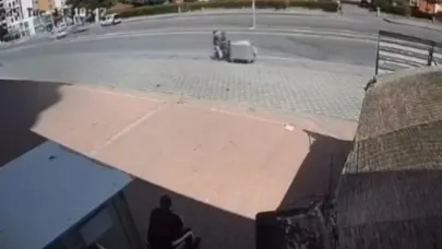 Kayseri’de kahkahaya boğan kaza
