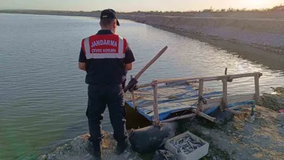 Batman Çayı’nda 250 metre hayalet ağ bulundu