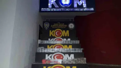 Adana’da 4 bin paket kaçak sigara ele geçirildi: 3 tutuklama