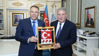 Rektör Gürel’den Azerbaycan Milli İlimler Akademisine Ziyaret