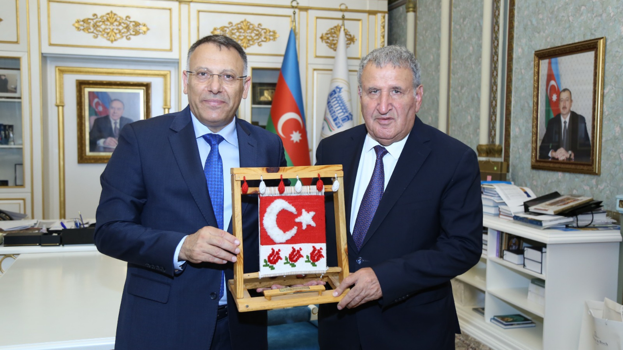 Rektör Gürel’den Azerbaycan Milli İlimler Akademisine Ziyaret