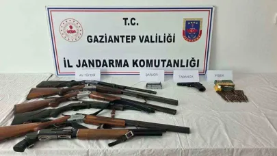Gaziantep’te 20 adet kaçak silah ele geçirildi