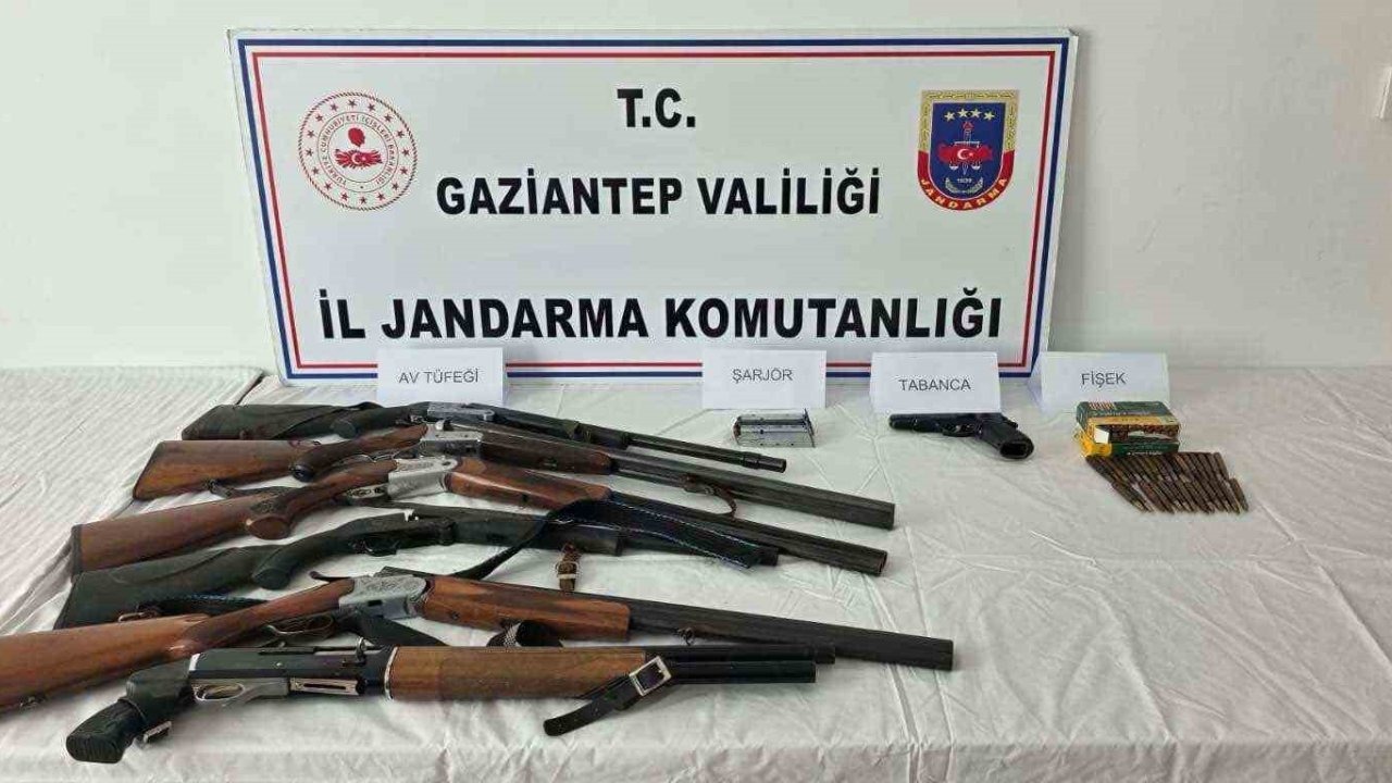 Gaziantep’te 20 adet kaçak silah ele geçirildi