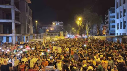 Adıyaman’da Filistin için dayanışma yürüyüşü