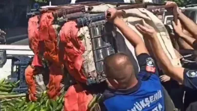 Adana’da zabıta seyyara operasyon yaptı, ürünleri ziyan etti
