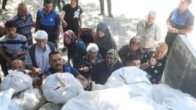 Vatandaşlara ücretsiz patates dağıtıldı