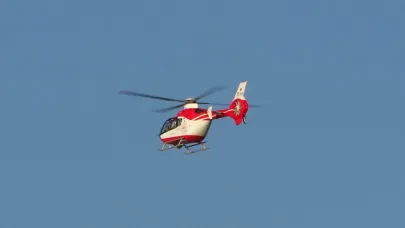 Bahçesaray’da yaralanan genç helikopter ambulansla Van’a sevk edildi
