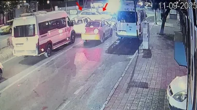 Tekirdağ’da yaya geçidinden yolun karşısına geçen otomobile ceza gecikmedi