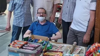 Vicdansız hırsız engelli vatandaşın parasını çaldı