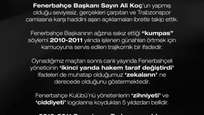 Trabzonspor Başkanı Ertuğrul Doğan’dan sert açıklama