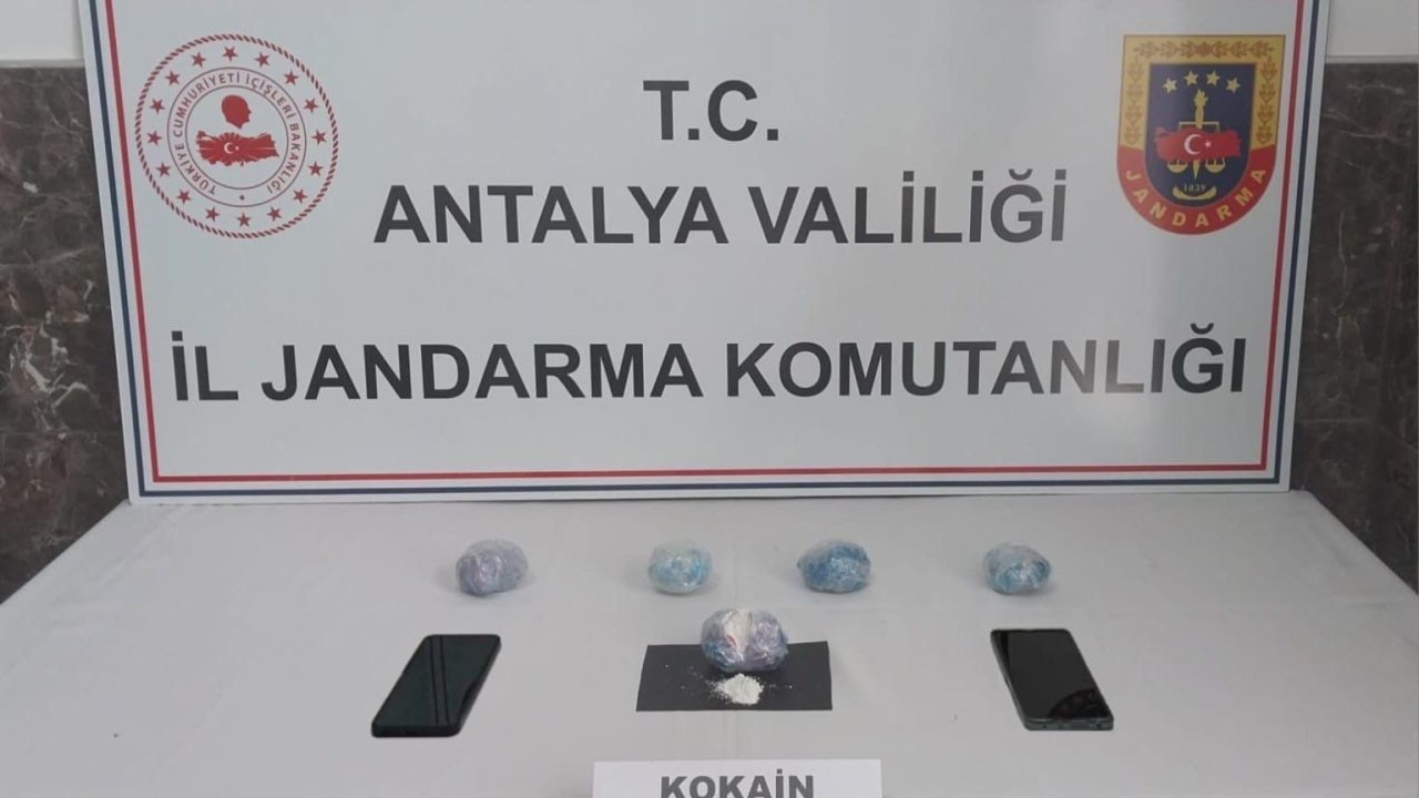 Alanya’da yarım kilo kokain ele geçirildi