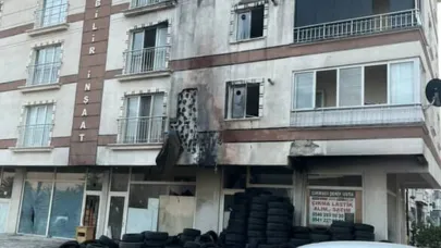Ankara’da bir dükkanın kundaklanma anı kameralara yansıdı