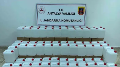 500 litre kaçak alkol ele geçirildi
