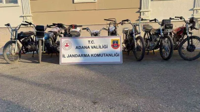 Adana’da 8 motosiklet ele geçirildi 6 şüpheli yakalandı