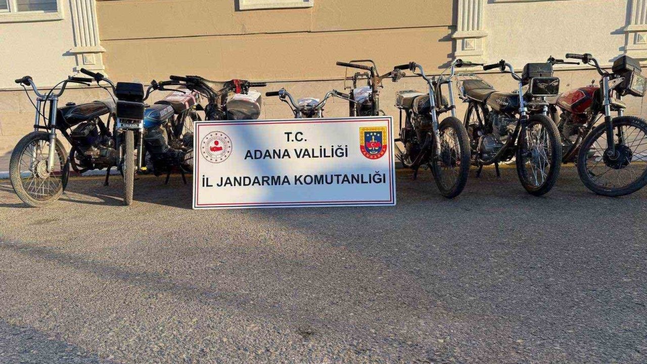 Adana’da 8 motosiklet ele geçirildi 6 şüpheli yakalandı