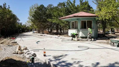 Eski DSİ yerleşkesinde millet bahçesi yapımı devam ediyor