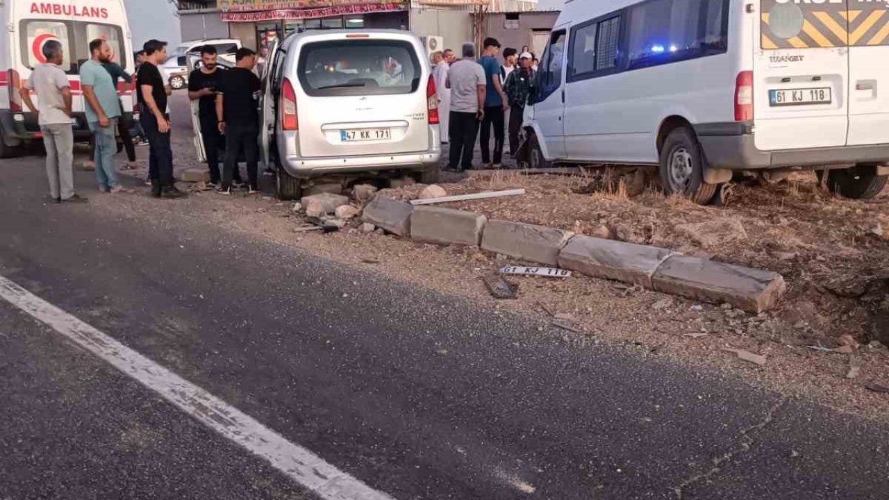 Mardin’de zincirleme trafik kazası: 9 yaralı