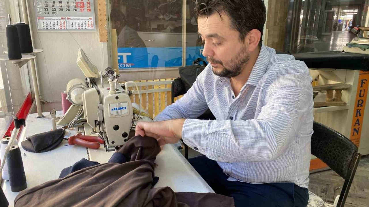 Tadilat talepleri sebebiyle terzi esnafının işi yoğunlaştı