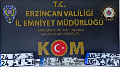 Erzincan’da ’APP plaka’ operasyonu! 5 kişi gözaltına alındı