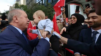 Cumhurbaşkanı Erdoğan’a Türkevi’nde coşkulu karşılama
