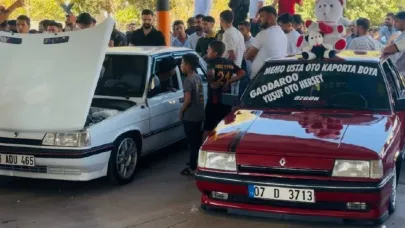 Modifiye araç tutkunları Suriye sınırında buluştu