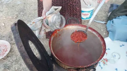 Ağrı’da kadınların kışlık menemen mesaisi başladı
