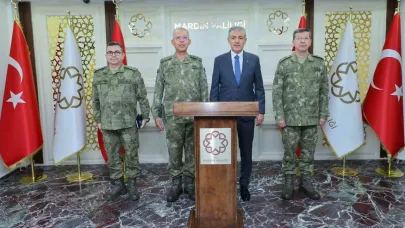 2. Ordu Komutanı Korgeneral Topaloğlu, Mardin Valisi Akkoyun ile bir araya geldi