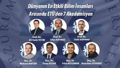 Dünyanın en etkili bilim insanları arasında ETÜ’den 7 akademisyen