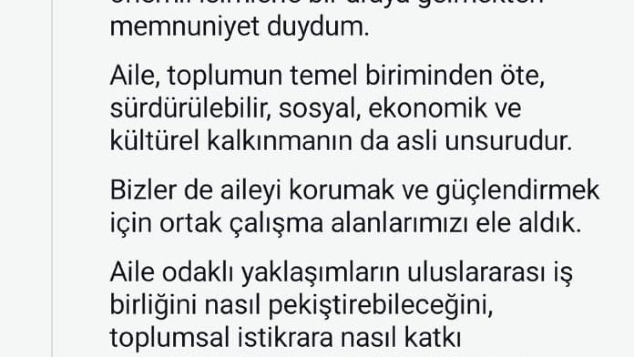 Emine Erdoğan’dan "Birlikte Daha İyiye: Aileden Başlayan Küresel Dayanışma" etkinliğine ilişkin paylaşım
