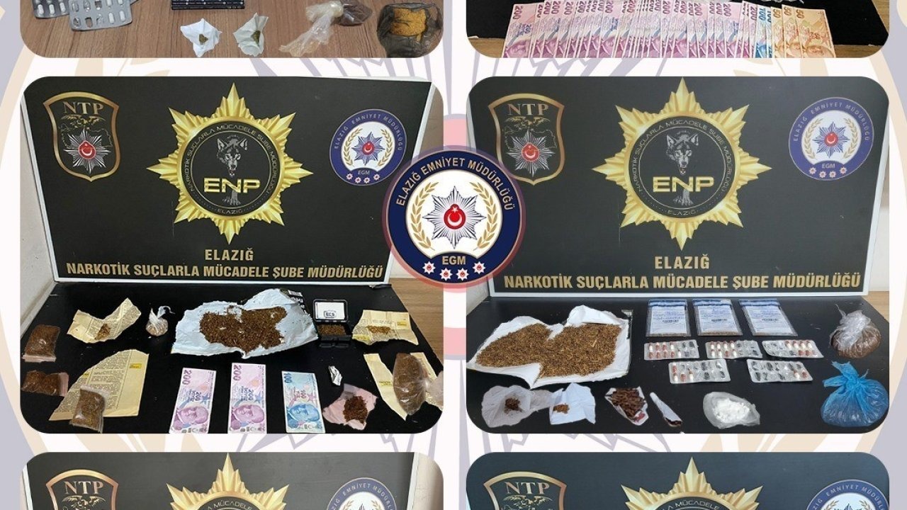 Elazığ’da uyuşturucuya geçit yok: 16 tutuklama