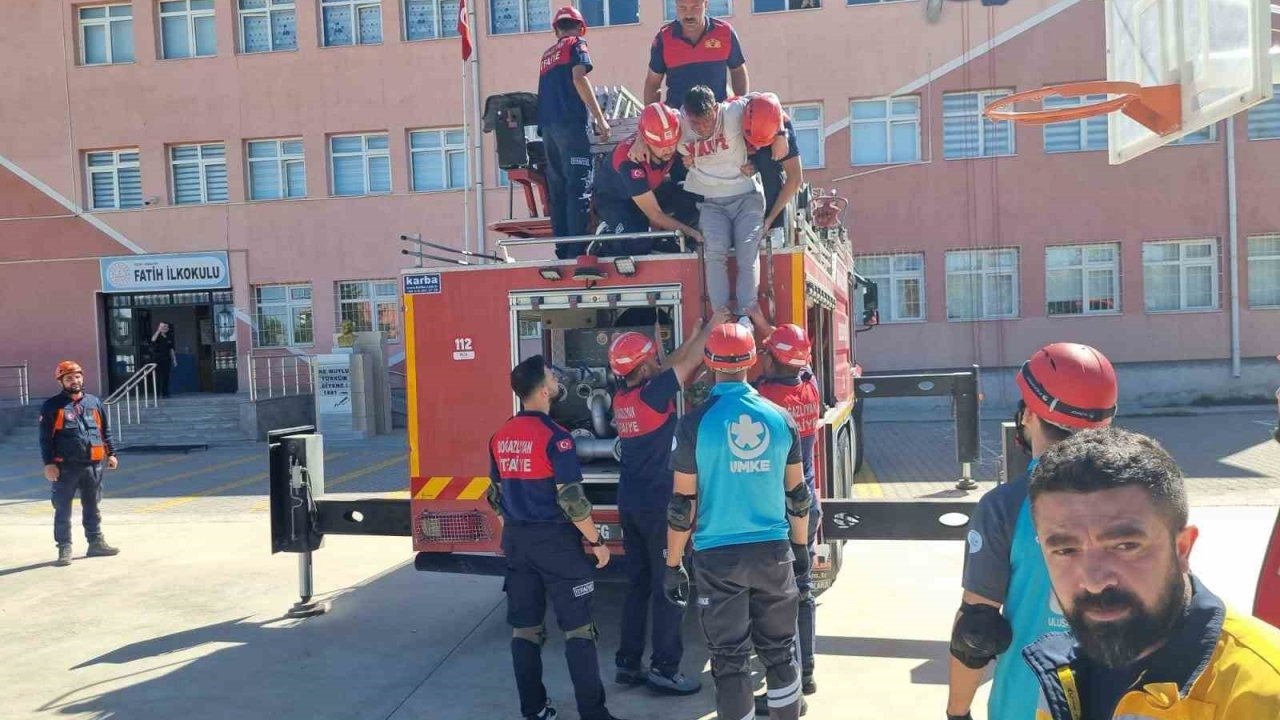 Yozgat’ta tatbikat gerçeği aratmadı