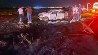 Hilvan’da takla atan otomobilde 3 kişi yaralandı